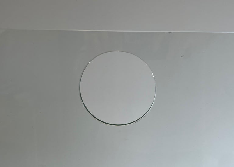 Glass and Chrome Fireplace Screen For Sale at 1stDibs