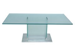 Glass and Chrome Low Table