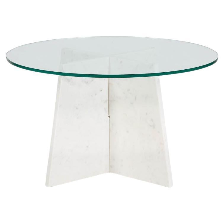 Glass And Marble Coffee Table by Thai Natura