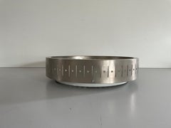 Glass and Metal Body Flush Mount Light by AKA, 1960s, Germany