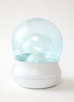 Glass and Metal "Fiesta" Table Lamp by G. Longoni, 1969