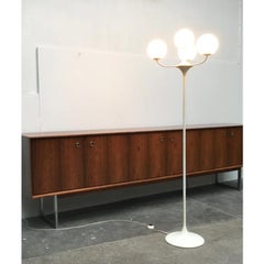 Glass and Metal Floor Lamp by E.R. Nele for Temde, 1960s