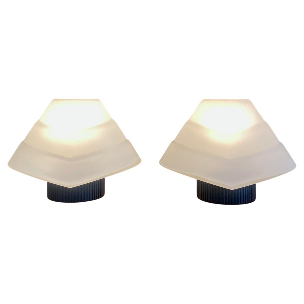 Glass and metal lamps, set of 2, 1980
Iconic postmodern design.
excelent condition.