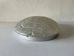 Große bündige Deckenleuchte aus Glas und Metall von Peill und Putzler, 1970er Jahre, Deutschland