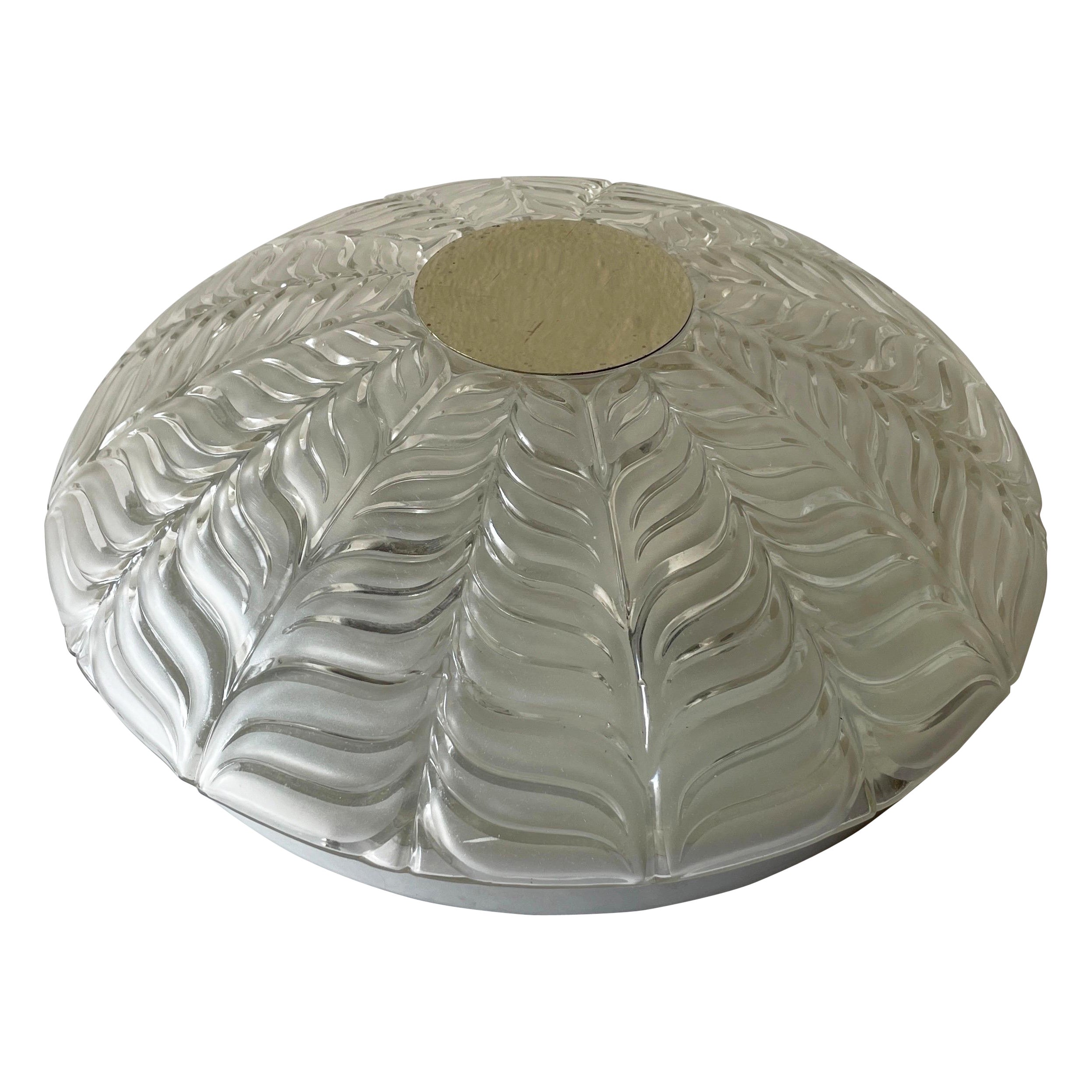 Plafón de cristal y metal de Peill 
Putzler, década de 1970, Alemania en venta