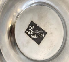 Soliflore in vetro e metallo di Jean Keup per Op der Millen, Belgio, anni '70