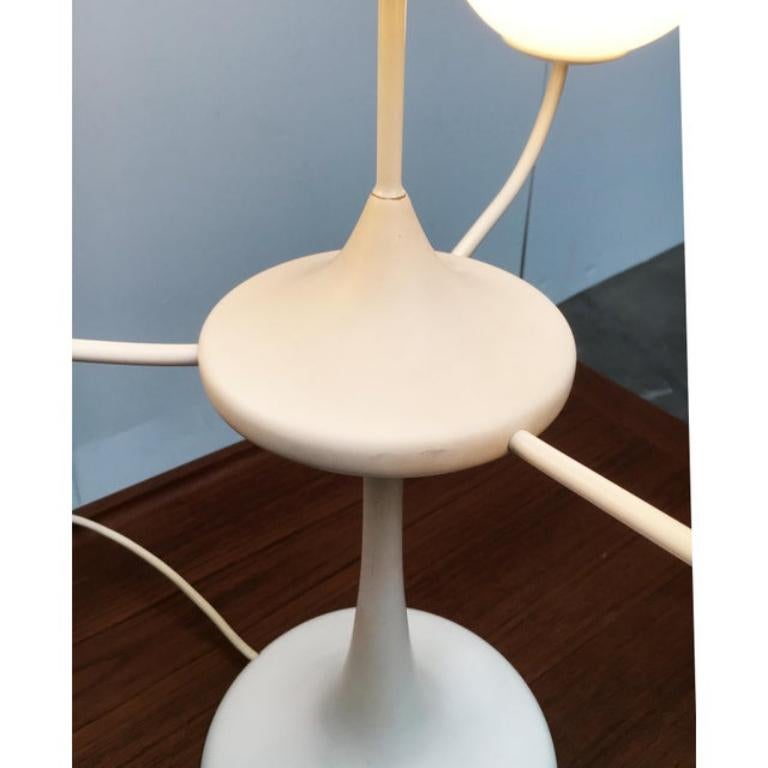 Tischlampe aus glas und metall von E.R. Nele für Temde, 1960er Jahre (20. Jahrhundert) im Angebot