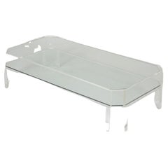 Glass and Plexiglass Coffee Table 1970s