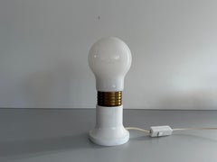 Einzelne Tischleuchte aus Glas und Plexiglas, 1960er Jahre, Deutschland