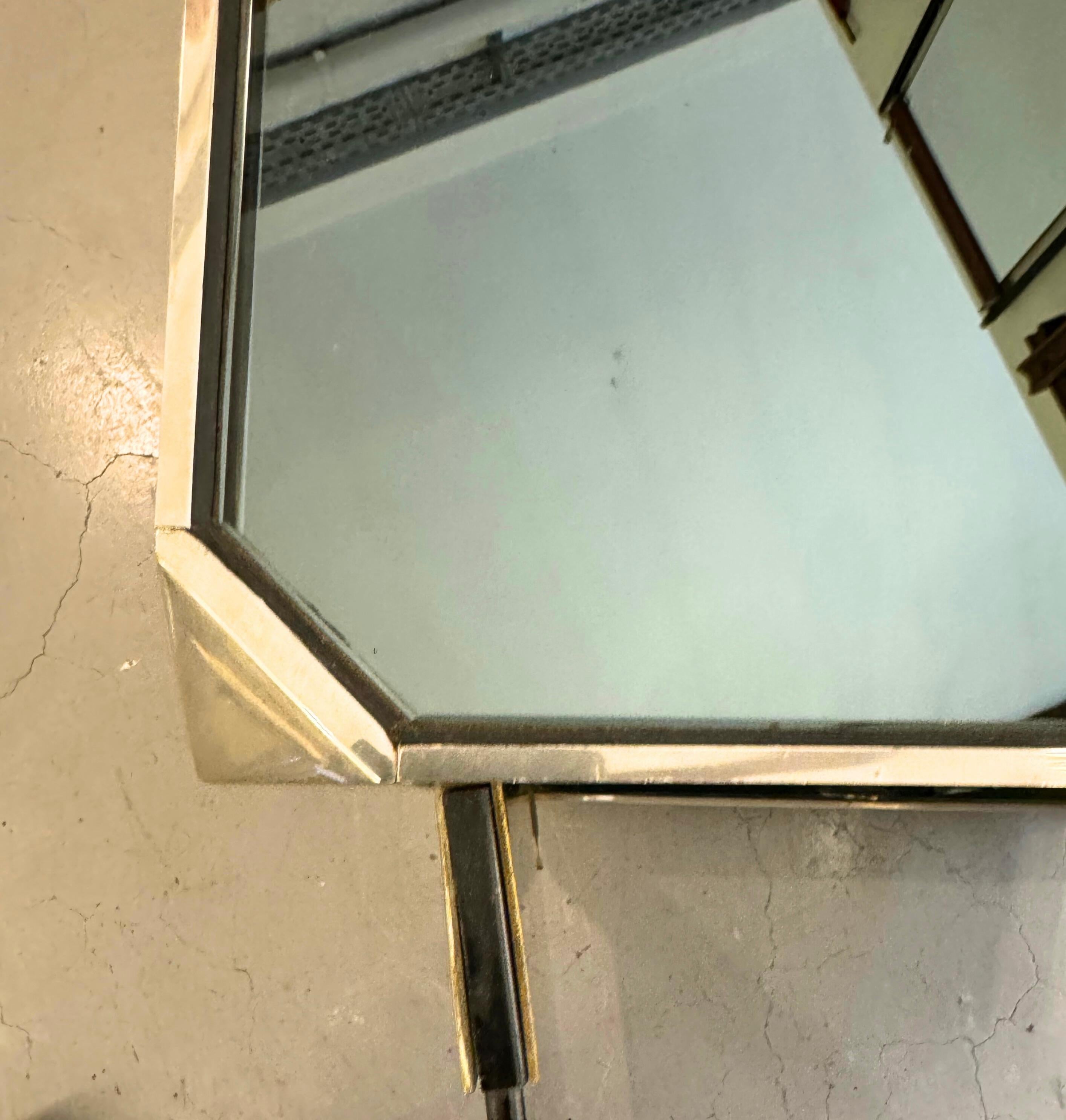 Glass and Polished Steel Bar Cart Cabinet by Willy Rizzo for Mario Sabot 9