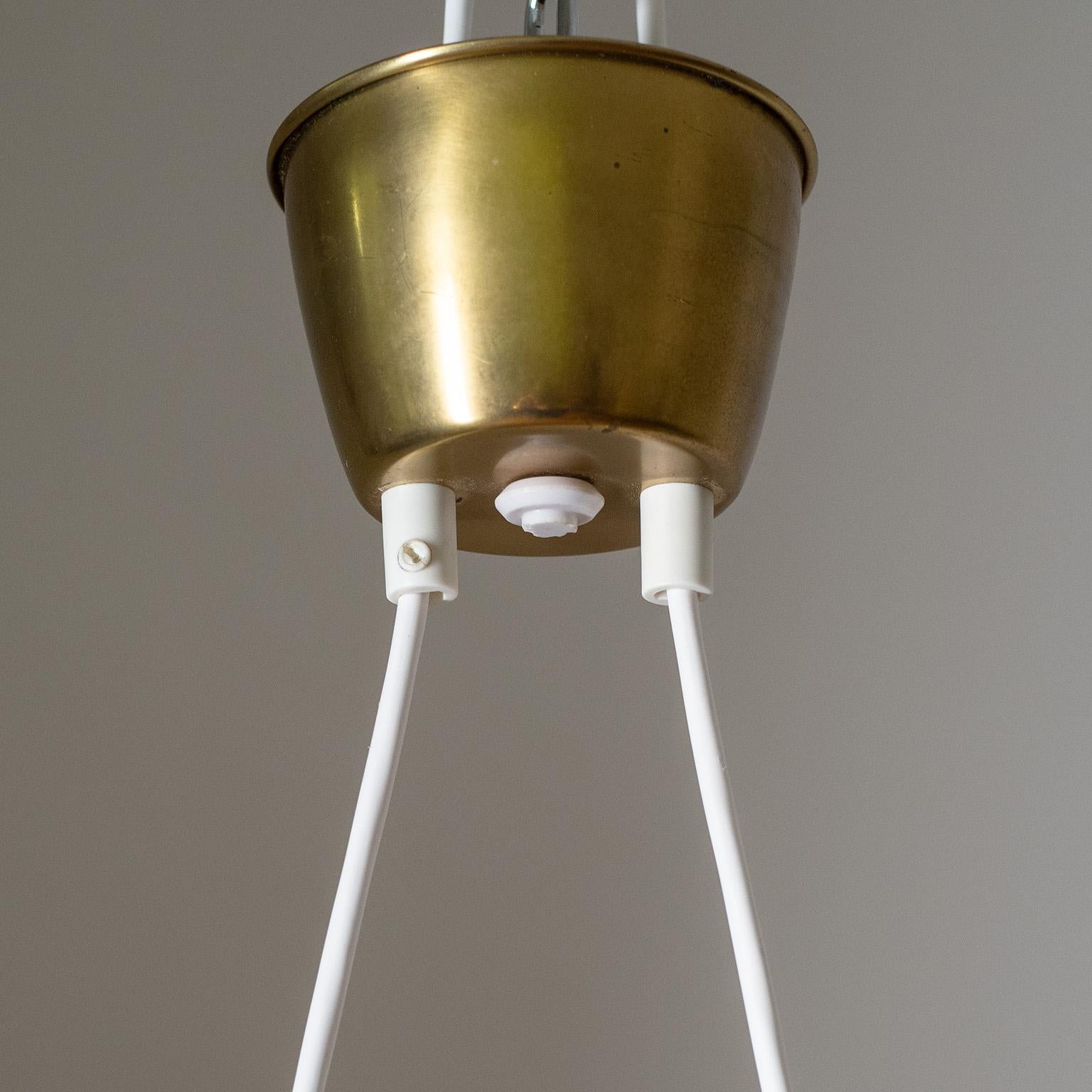 Glass and Resin Suspension Light, 1960 For Sale 1