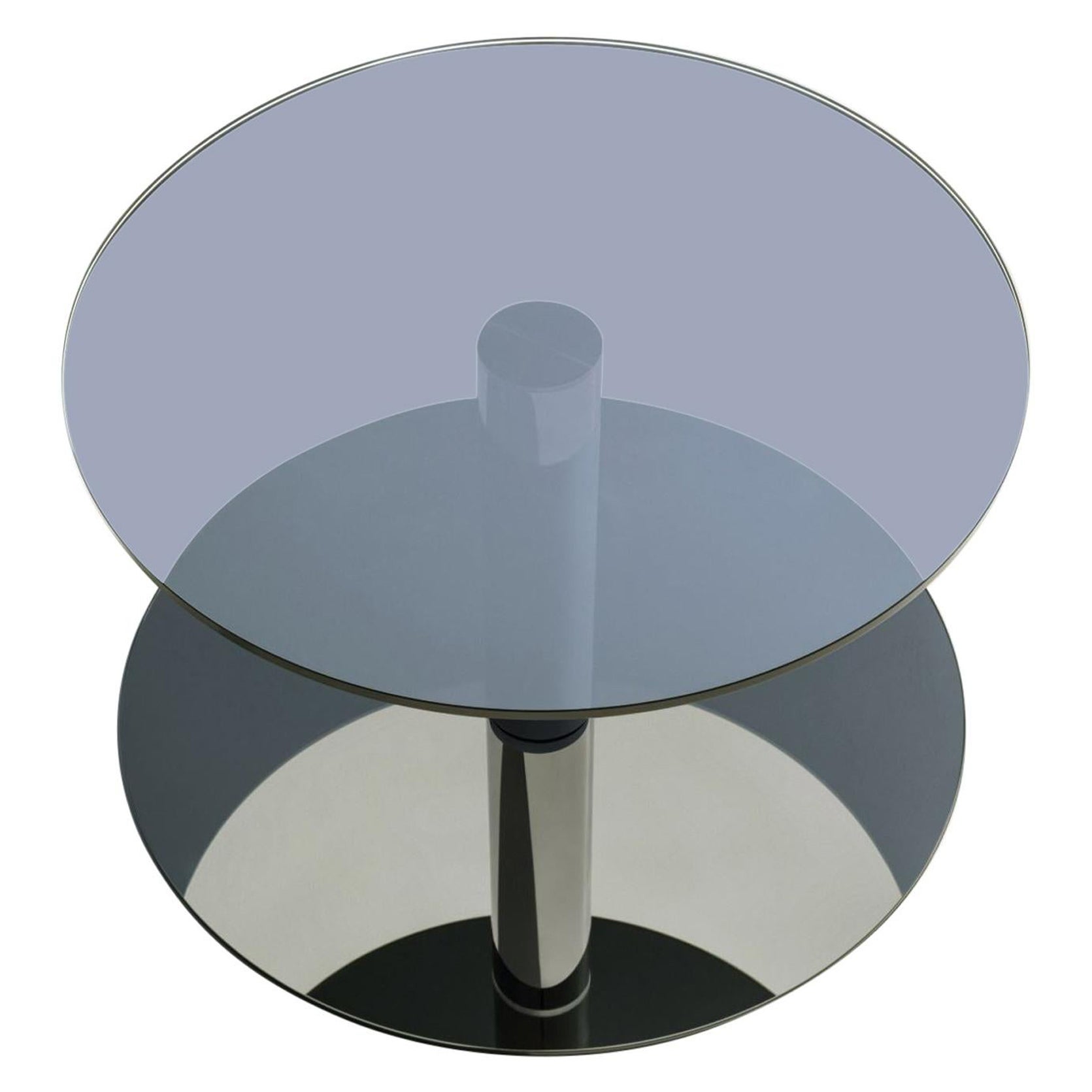Glass and Steel "Dia" Coffee Table, Sebastian Scherer