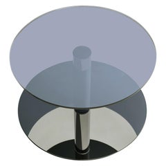 Mesa baja de cristal y acero "Dia", Sebastian Scherer