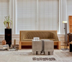 Glass and Steel Floor Lamp by Known Work