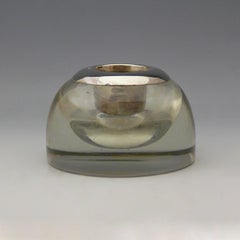 Glass and Sterling Silver Match Safe, Hallmarked 1926