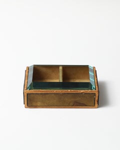 Boîte en verre et bois