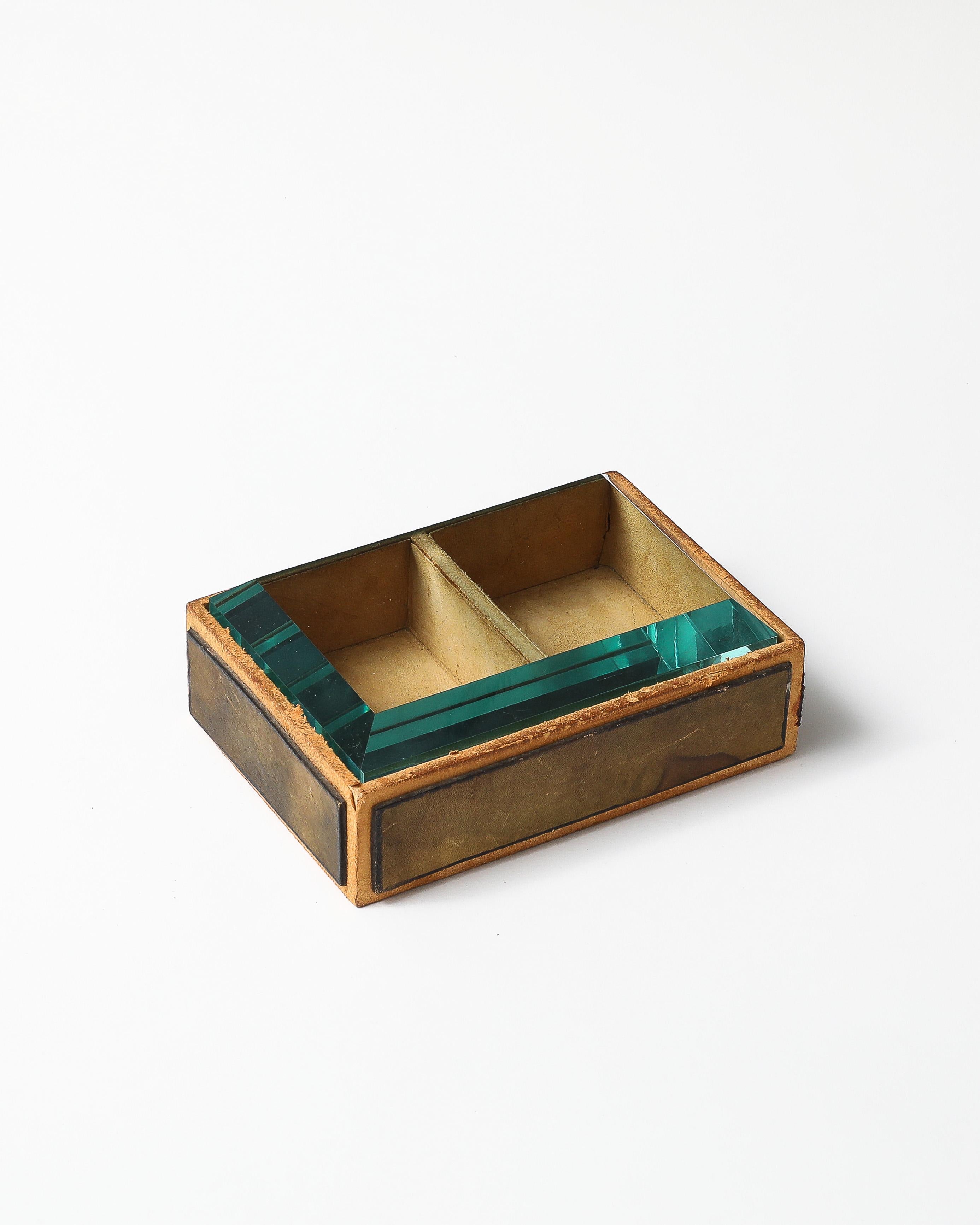 Glass and Wood Box For Sale 2