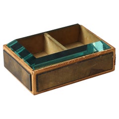 Caja de cristal y madera