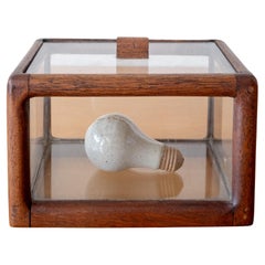 Glass and Wood Studio Crafted Curio Display Box