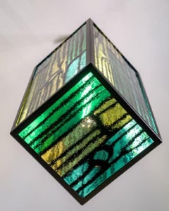 Vertikale Hängeleuchte GLASS AND WOOD von Richard Woods für Wonderglass