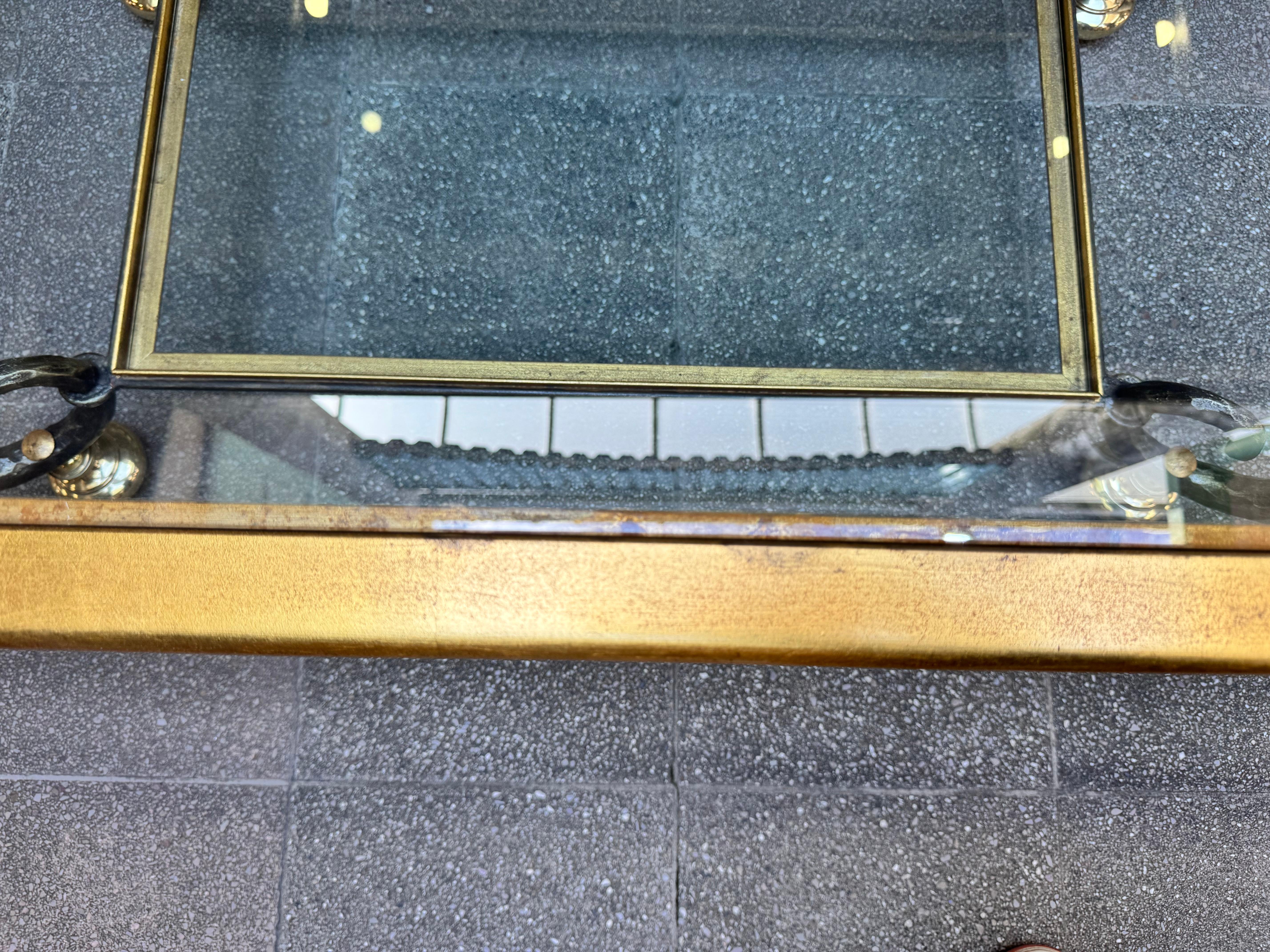 Table basse en verre et fer forgé de Banci Firenze - 1980 Smail Titi 130 X 74 en vente 9