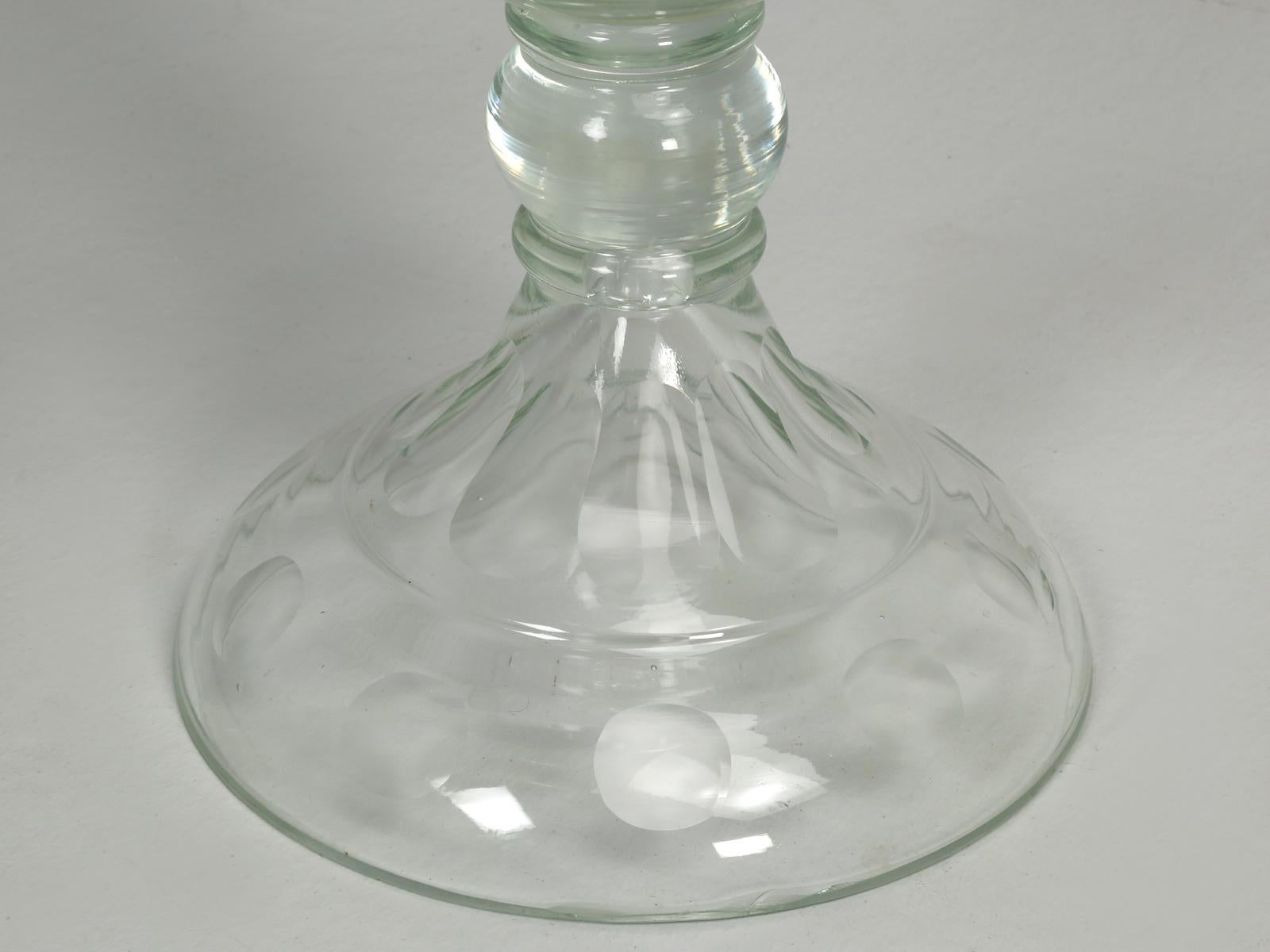 Glass Apothecary Jar with Handcut Details 6
