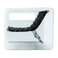 Glassessel "Naked" von Giovanni Tommaso Garattoni, hergestellt in Italien.