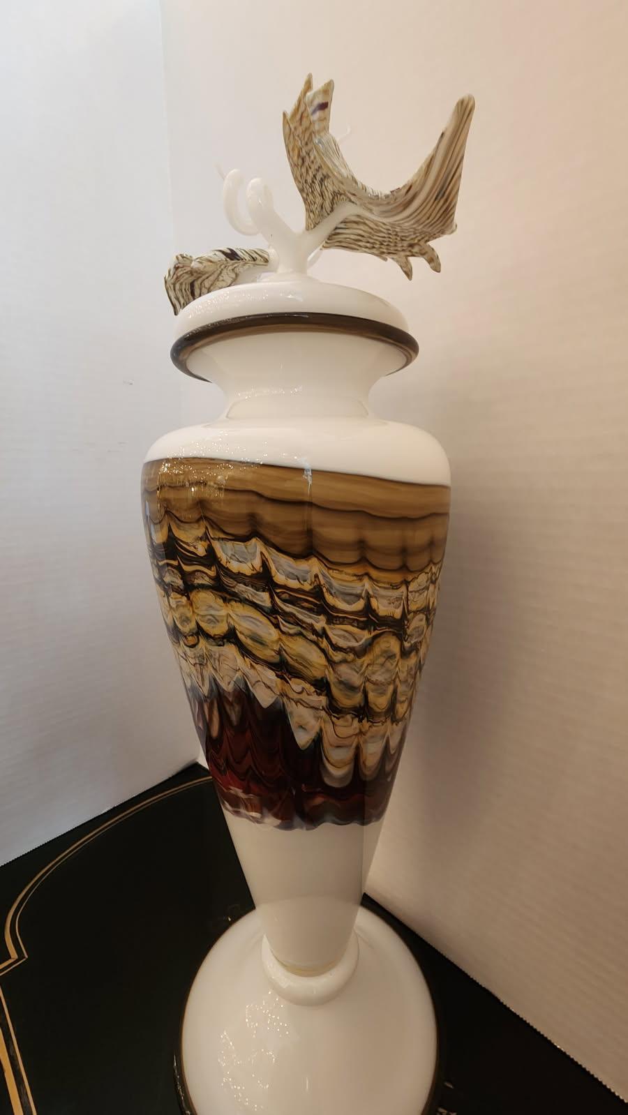 Americano Urna crematoria in vetro artistico in vendita