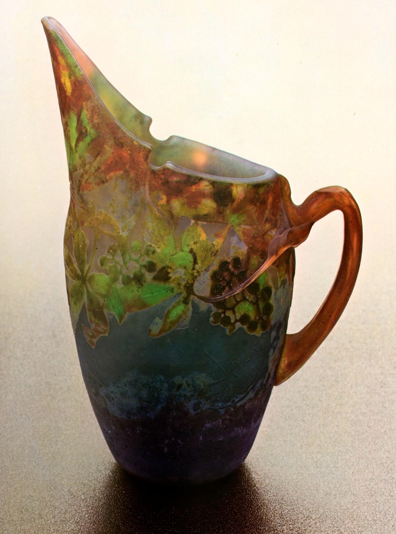 Jugendstil-Glasglas im Jugendstil bis Art déco von Victor Arwas im Zustand „Gut“ im Angebot in valatie, NY