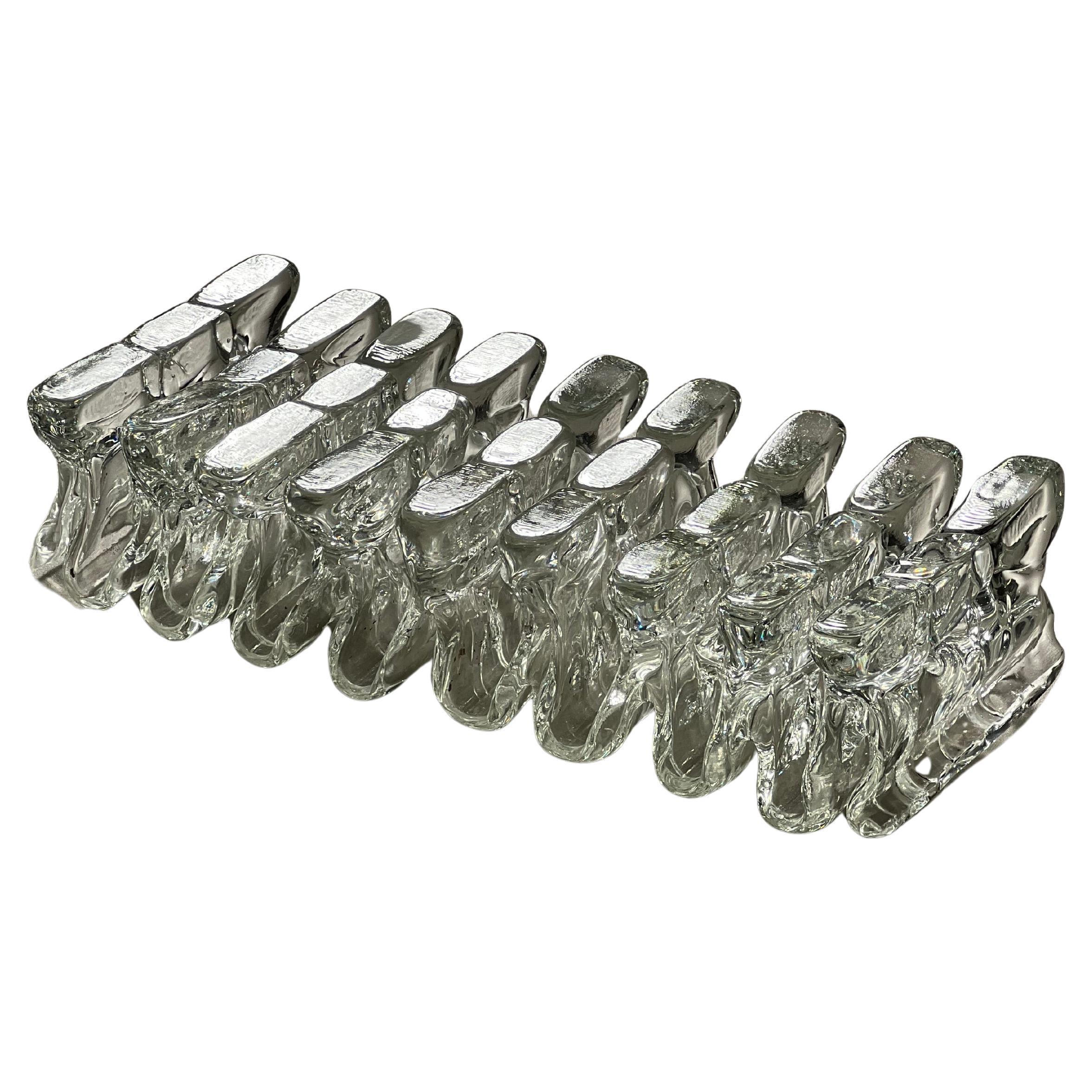 Glass Art Piece/Sculpture - Book Holder ''Musicali'' by Renato Toso, Murano 1968 For Sale