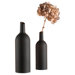 Glass Art Bottles and Vase “Hedera", Handmade in Italy, Industrial Design