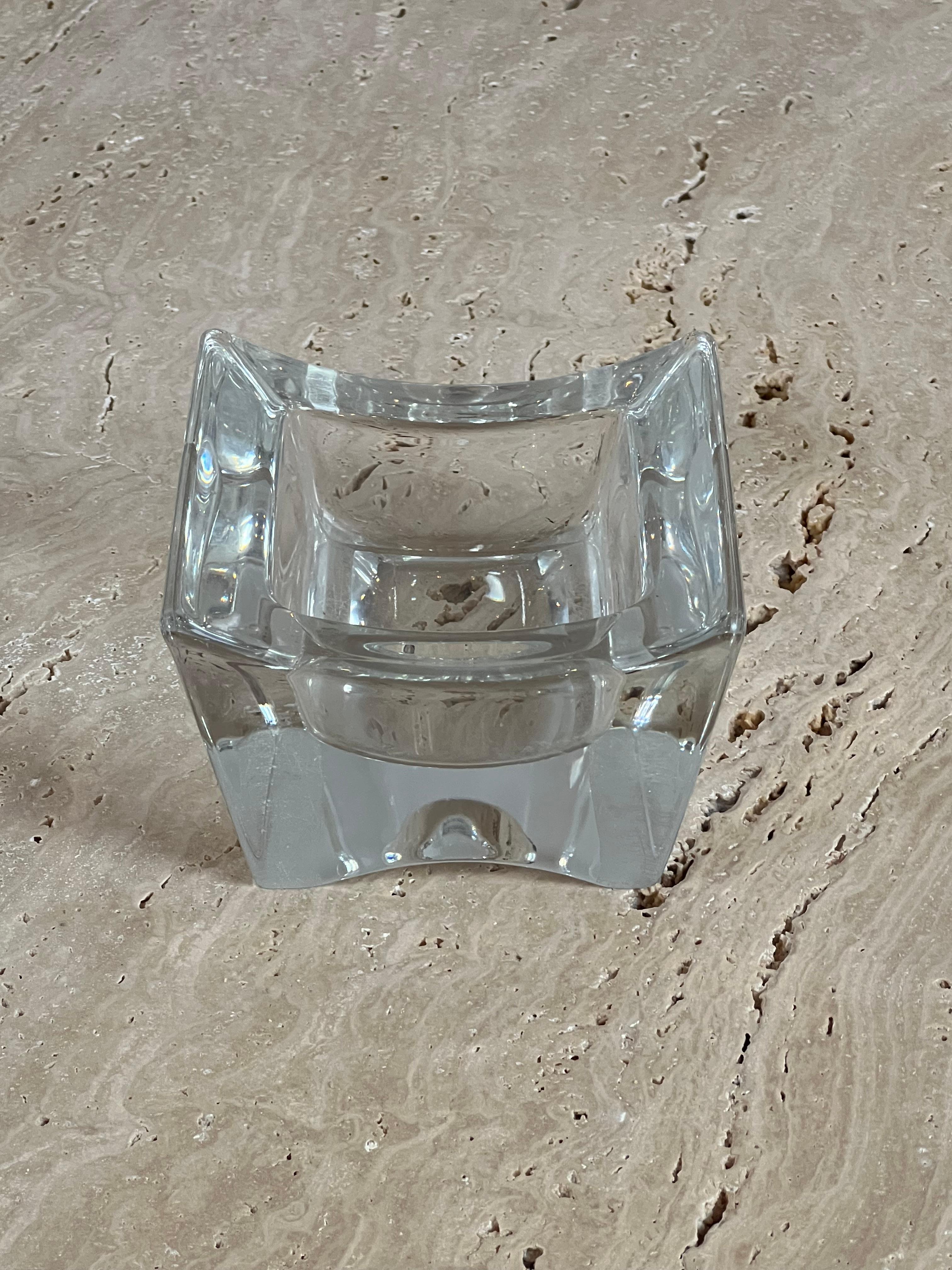 Mid-Century Modern Glass Ashtray, 1970s For Sale