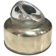 Glass Ashtray and Metal Joe Colombo Biglia