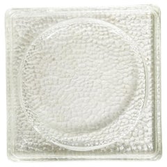 Cendrier en verre attribué à Le Corbusier, verre de Saint Gobain, France, 1930