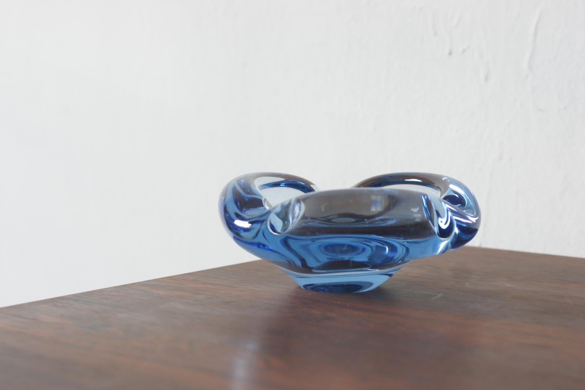 Italian Glass Ashtray by  Per Lütken  for Holmegaard, 1950s For Sale