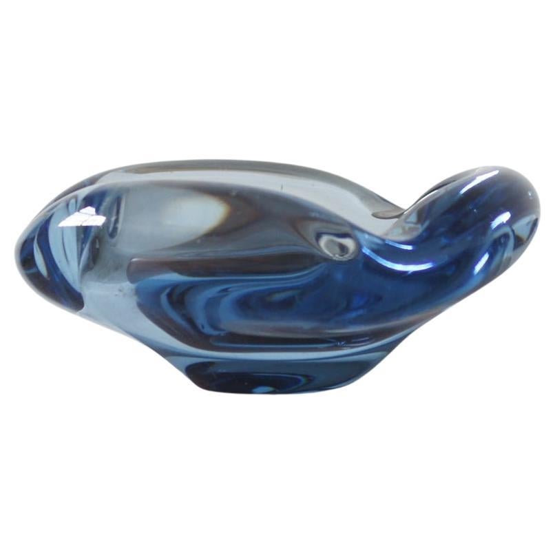 Glass Ashtray by  Per Lütken  for Holmegaard, 1950s For Sale