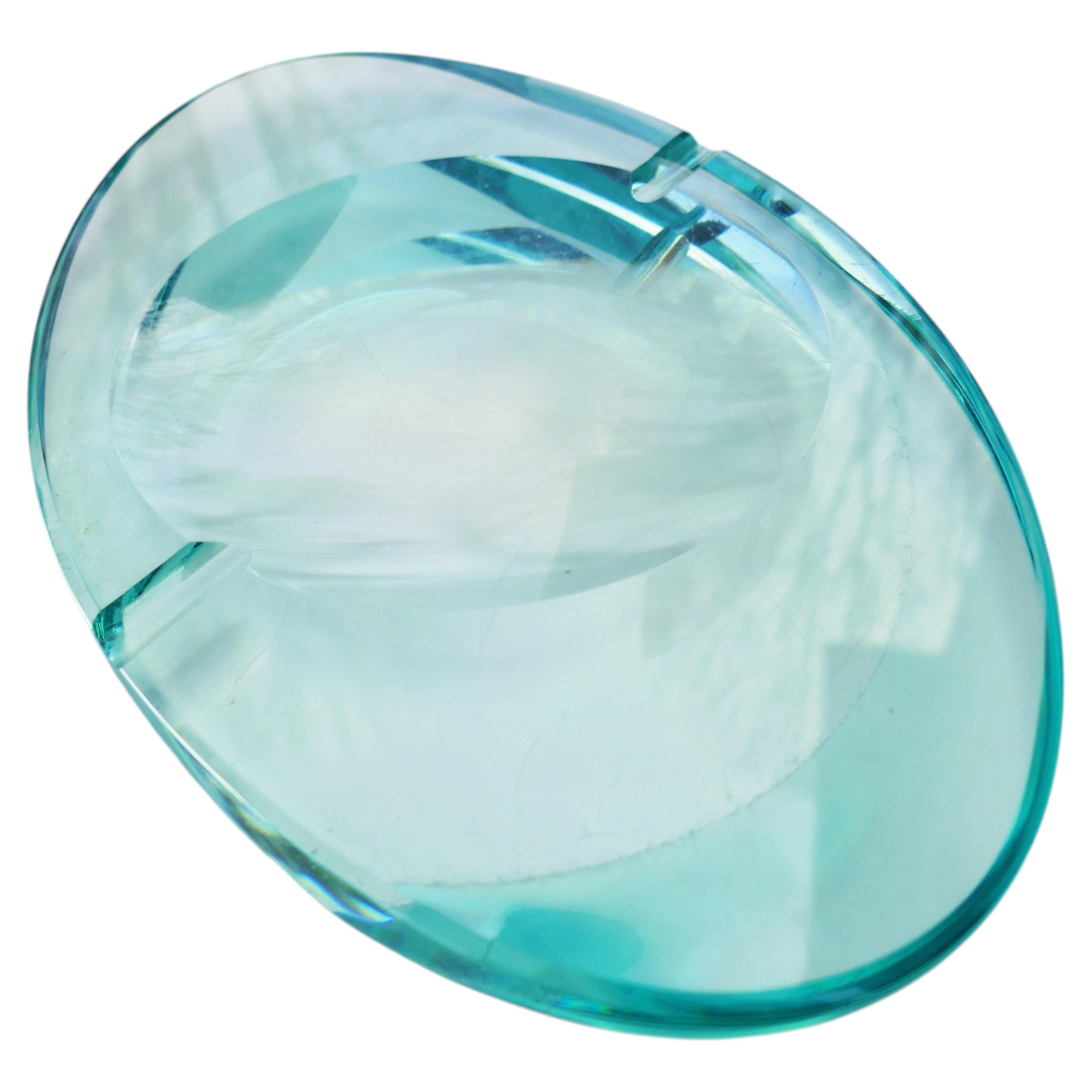 Glass ashtray possible Fontana Arte or Krupp
