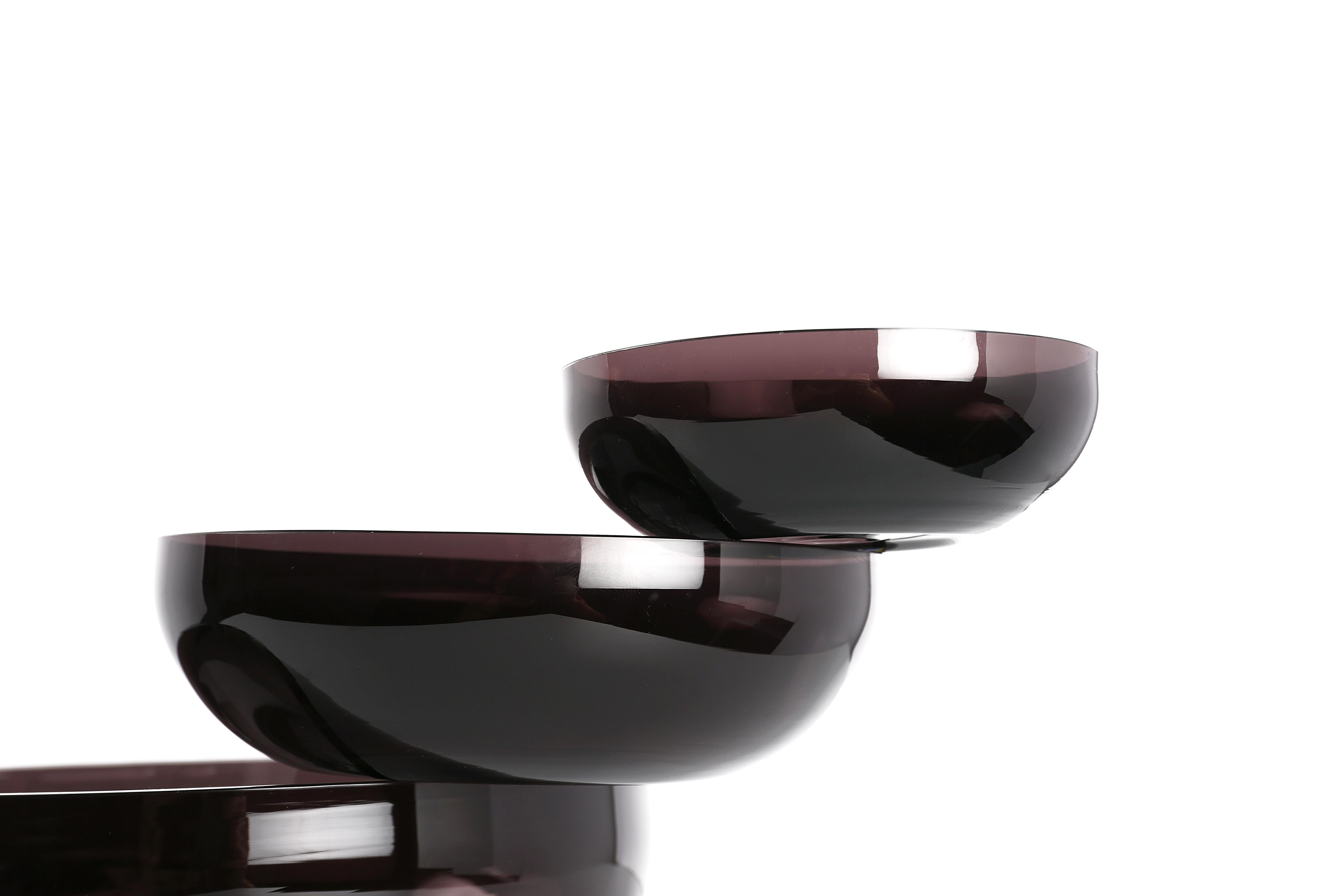 Balancing Glass Sculptural Bowl from the Balance Collection by Joel Escalona 2