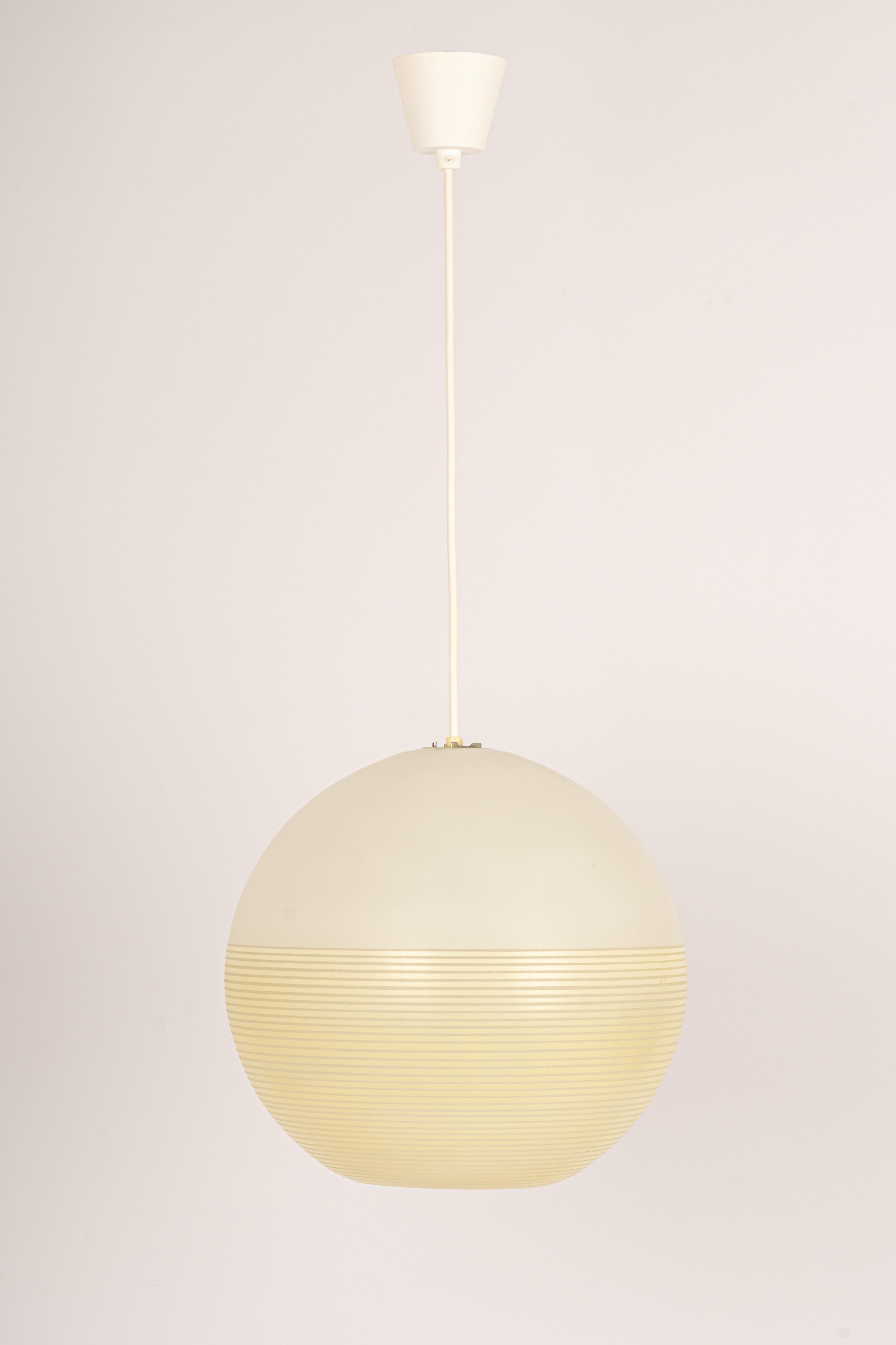 Glass Ball Pendant Light by Doria, Germany, 1960s For Sale 5