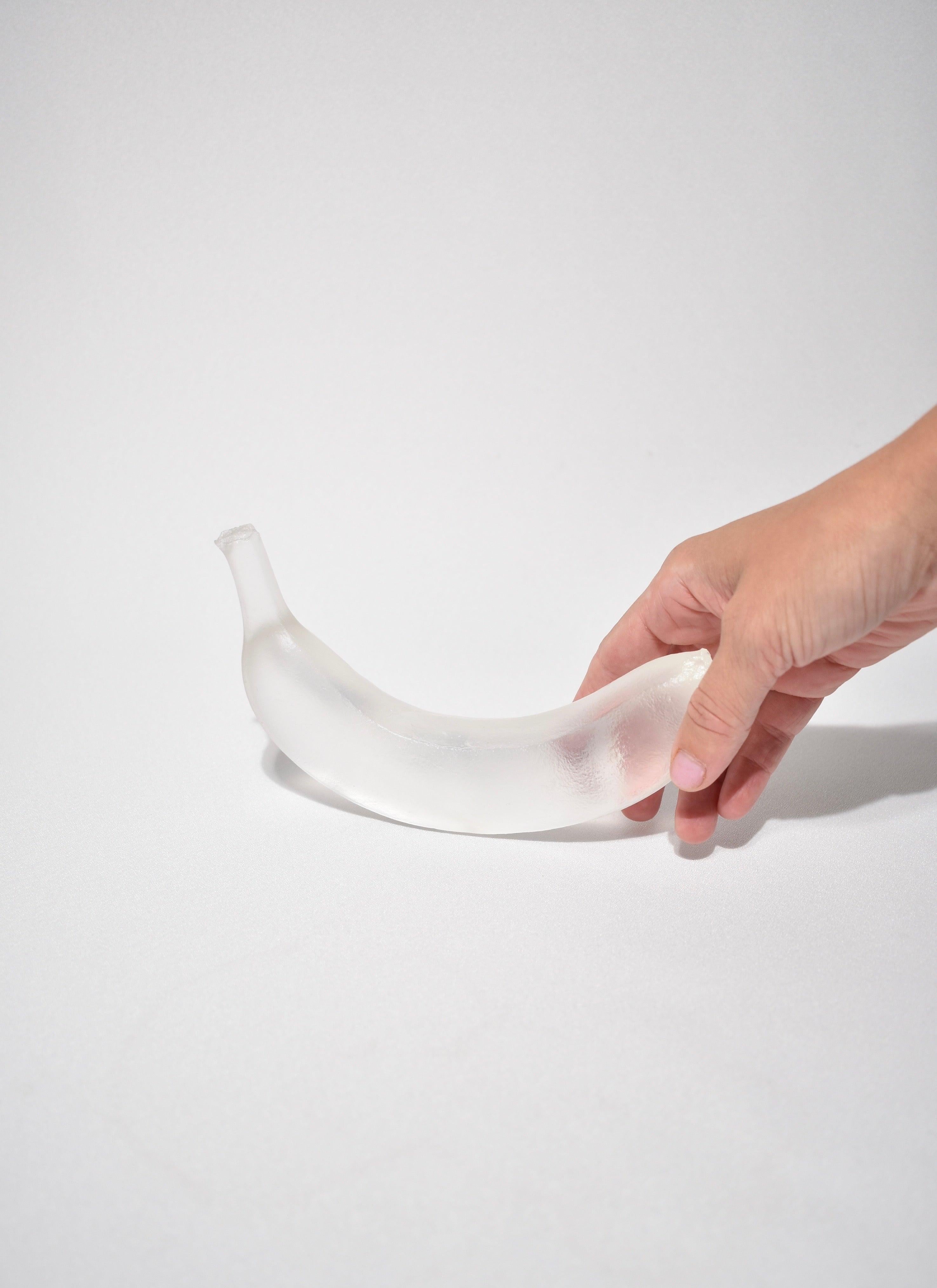 Glass Banana in Clear In New Condition In Richmond, VA