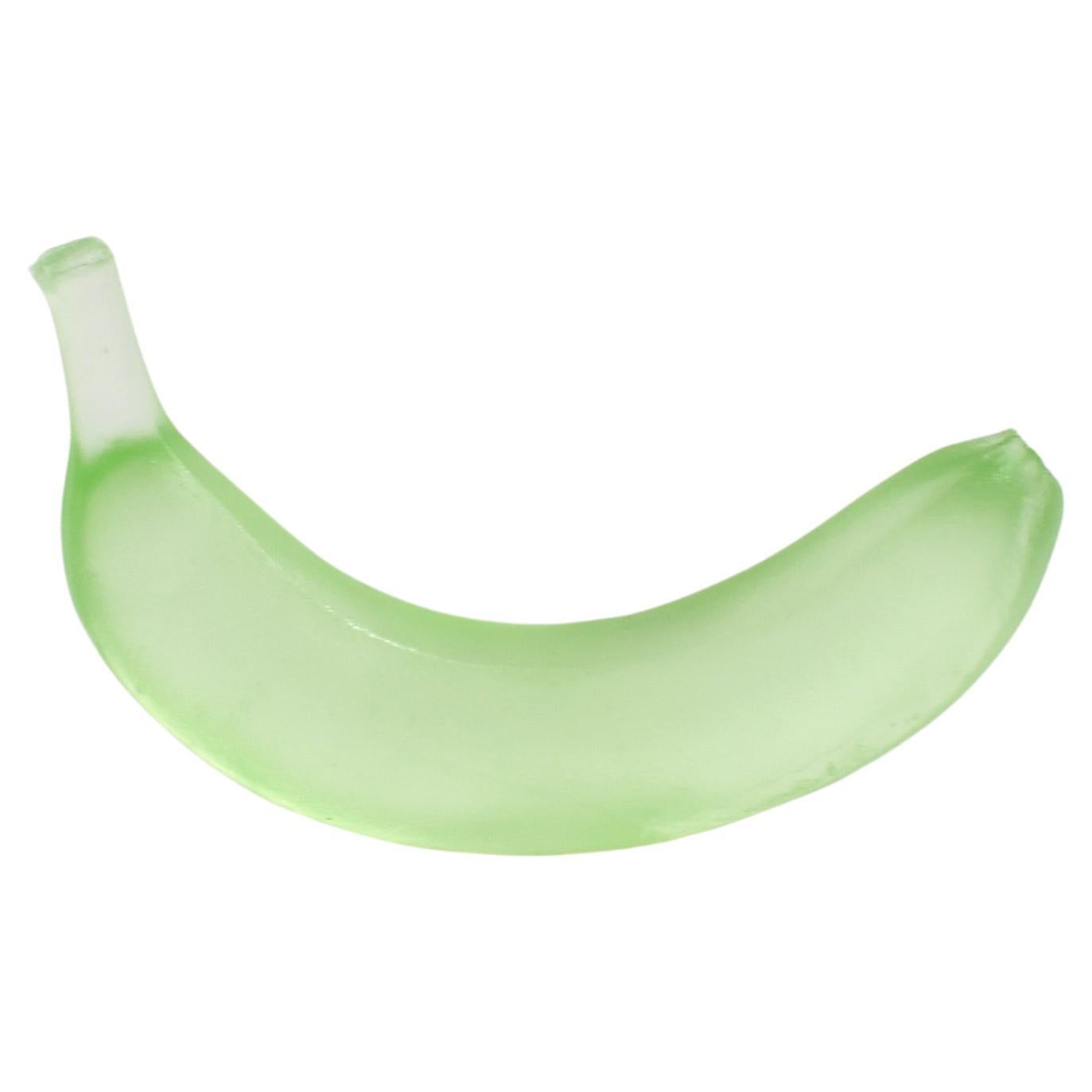 Glass Banana in Lime For Sale