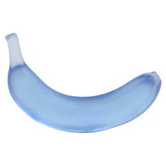 Glass Banana in Pale Cobalt