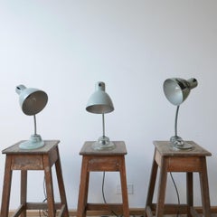 Glass Base Kandem Bauhaus Table Lamps