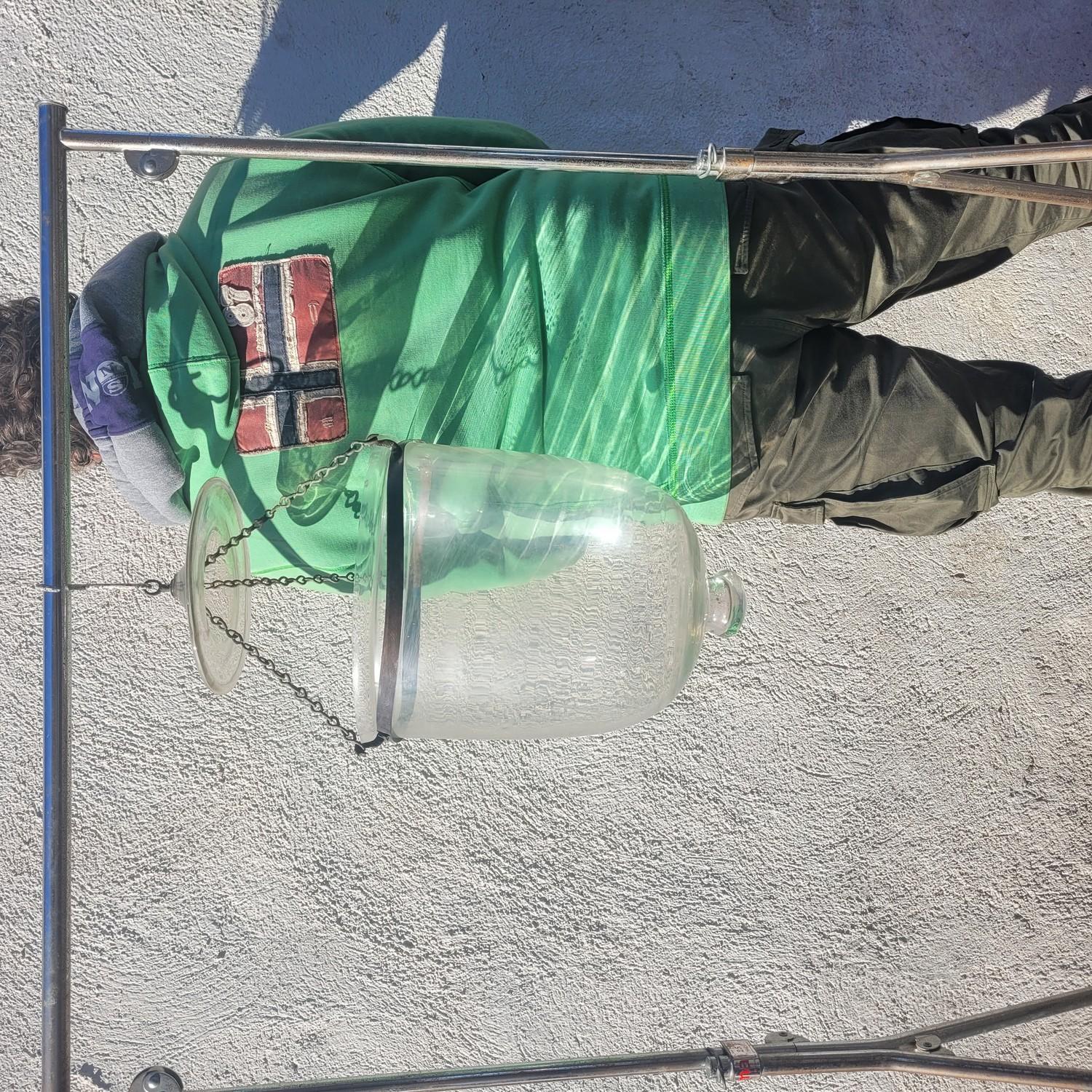Lanterne à clochettes en verre, 19e siècle en vente 8