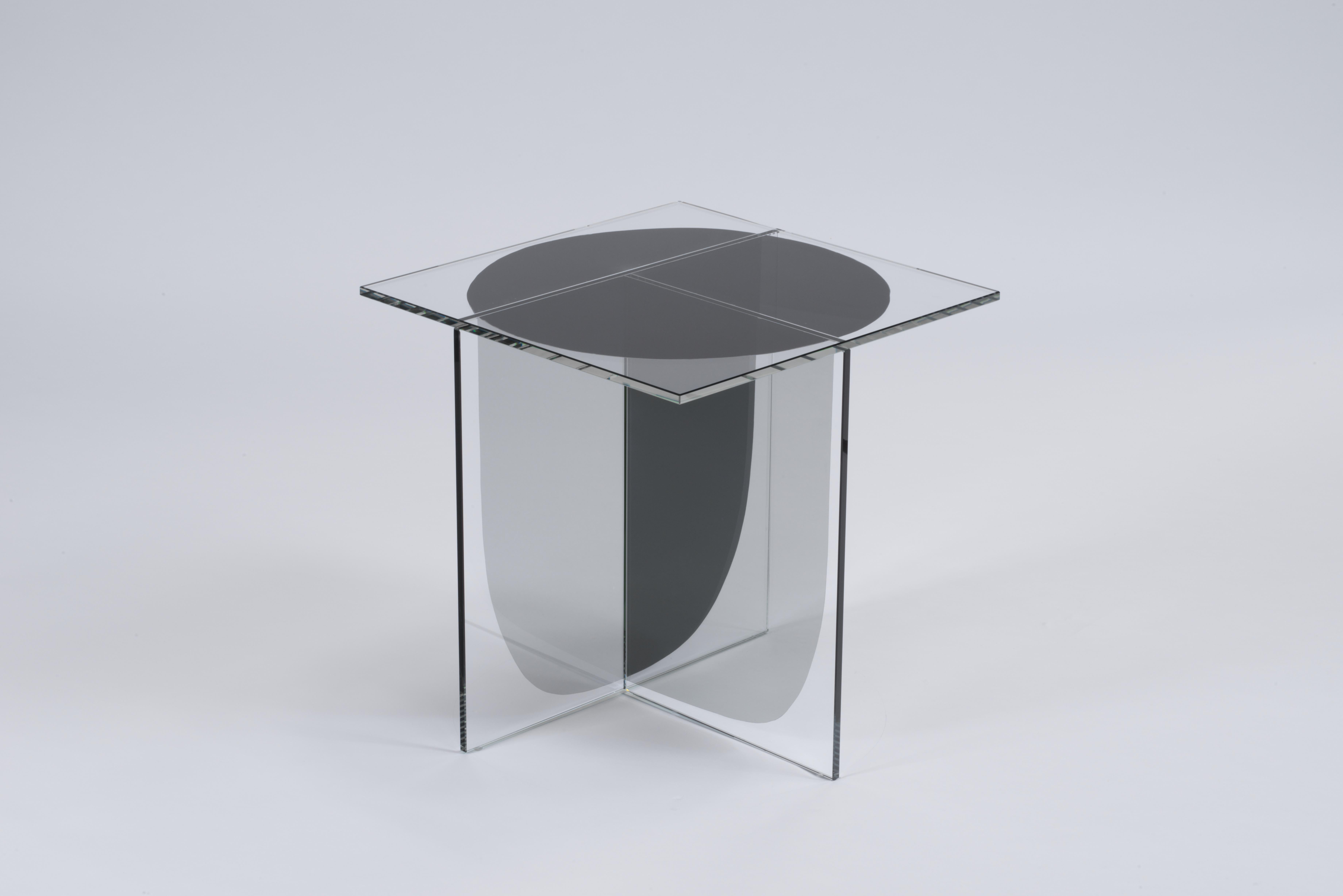 Dutch Glass Bipolar Coffee Table by OS and OOS For Sale