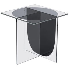 Table basse bicolore en verre par OS & OOS