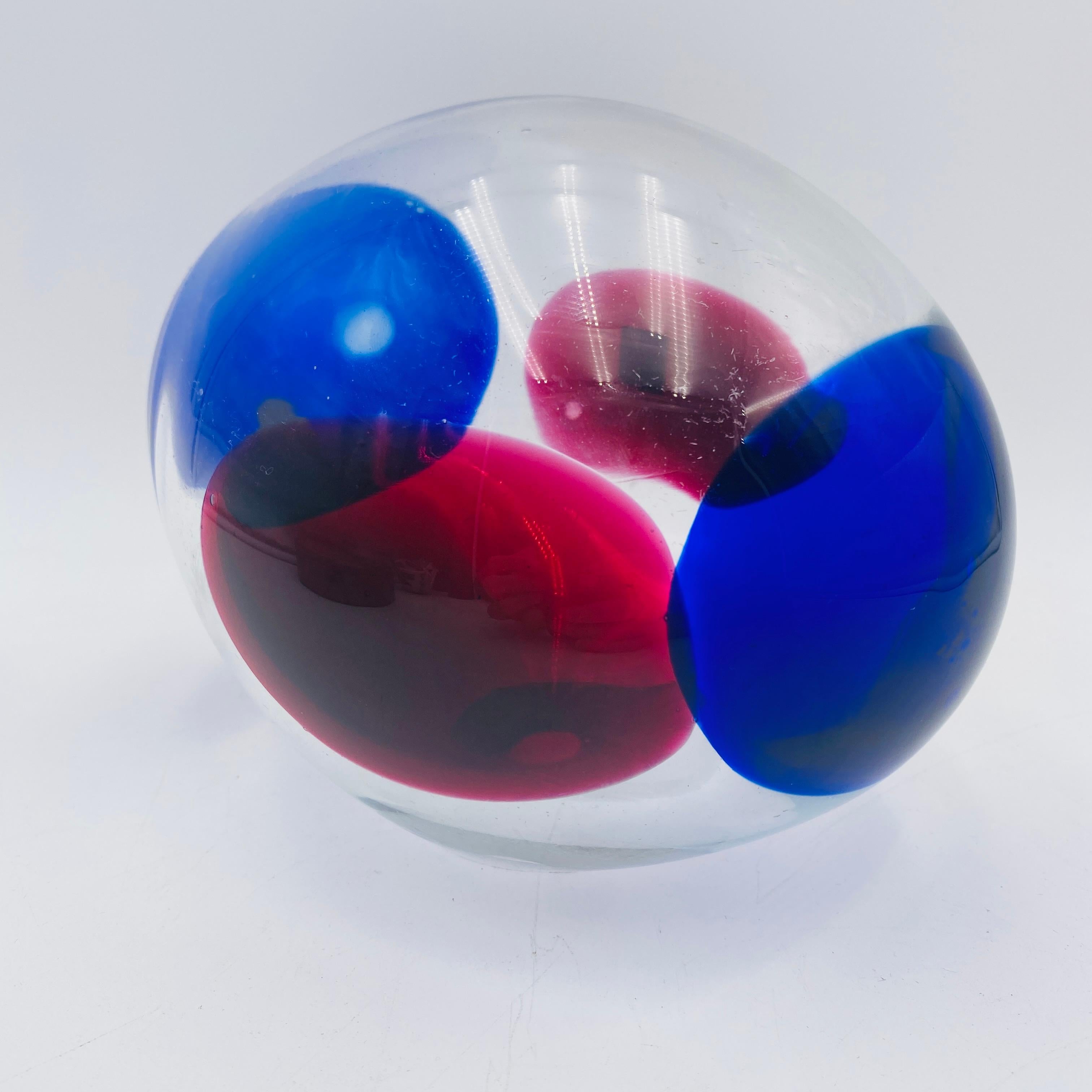 Vetro artistico Glass Bird Sculpture Oude Horn in vendita