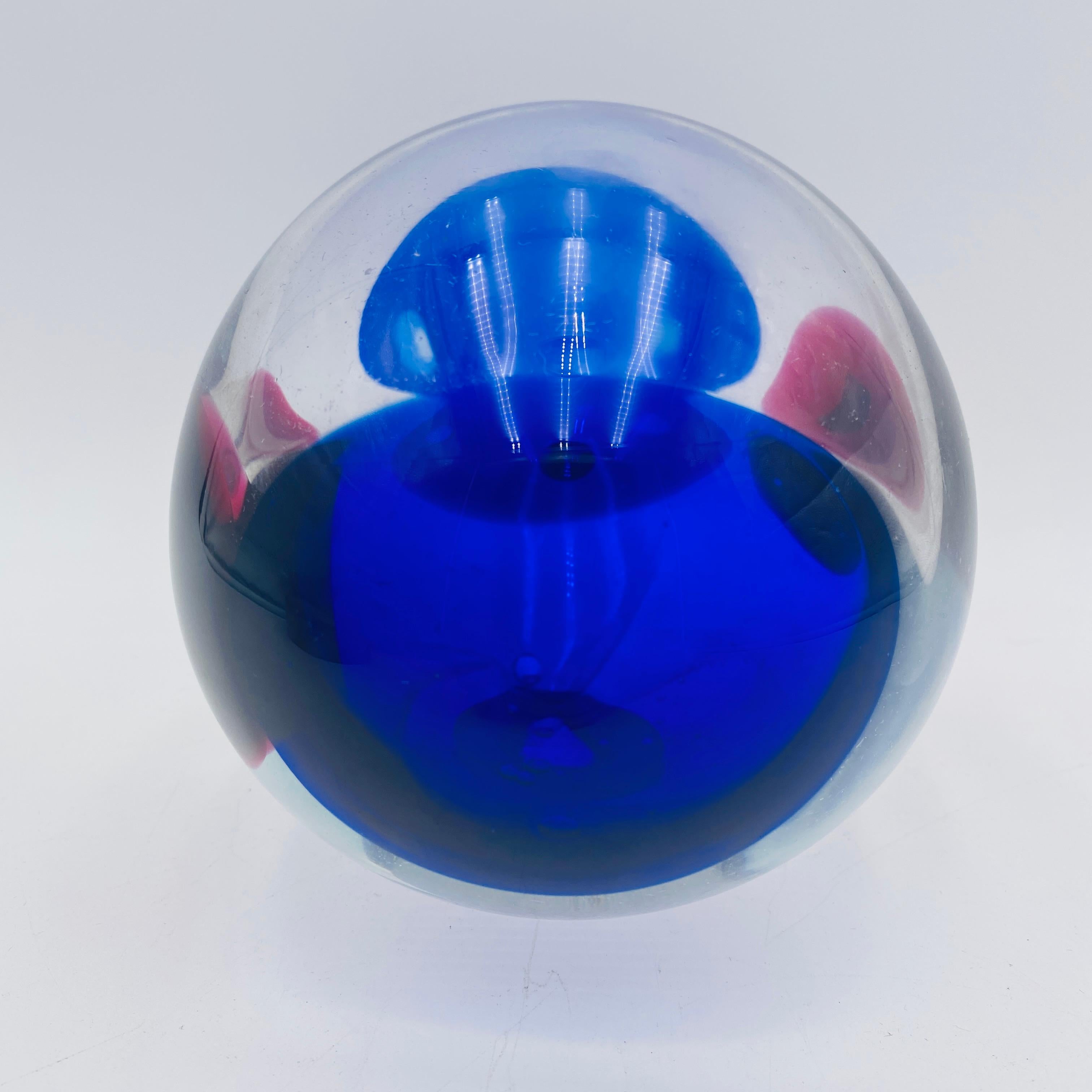 Glass Bird Sculpture Oude Horn in vendita 1