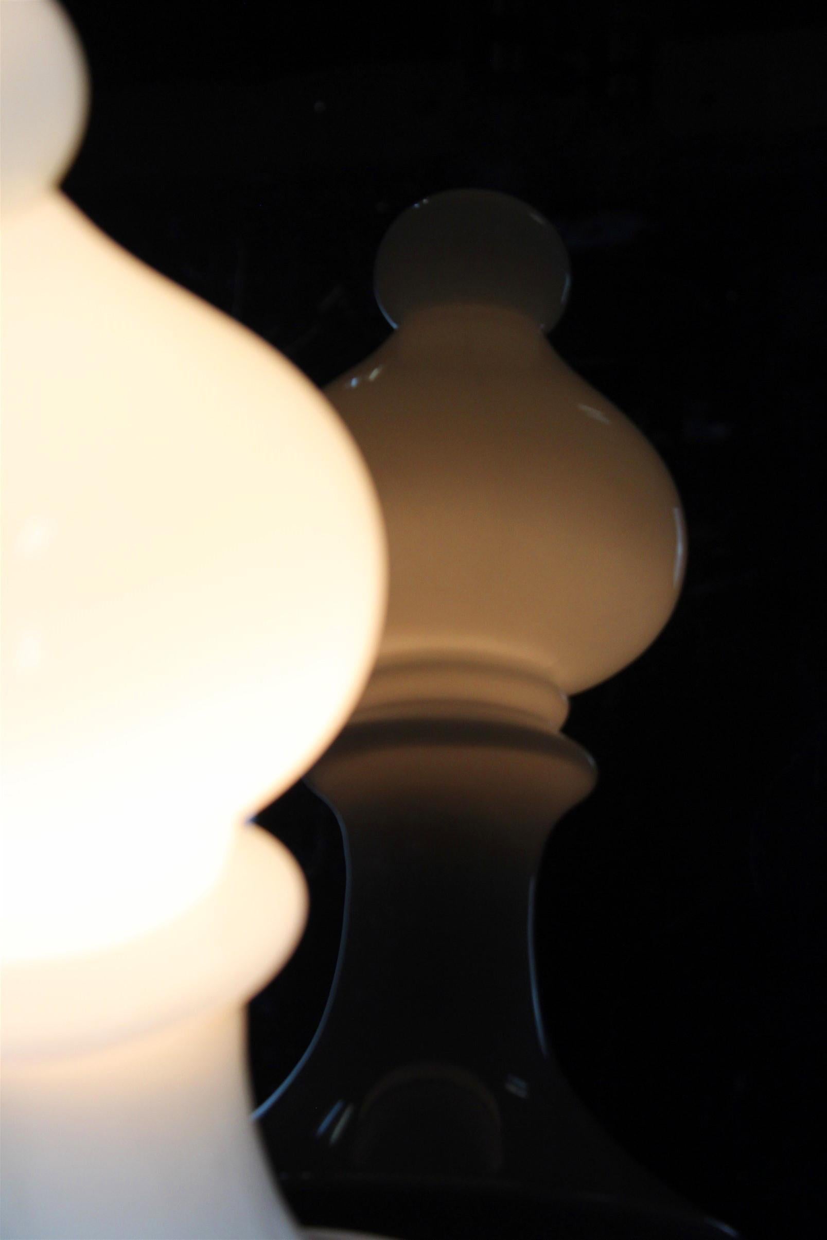 20th Century Glass Bishop Chess Table Lamp by Ivan Jakeš for Osvětlovací Sklo Valašské Meziří