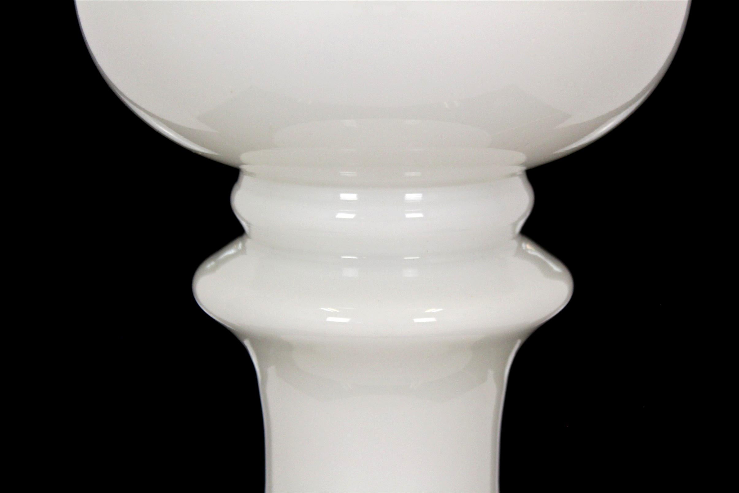Glass Bishop Chess Table Lamp by Ivan Jakeš for Osvětlovací Sklo Valašské Meziří 2